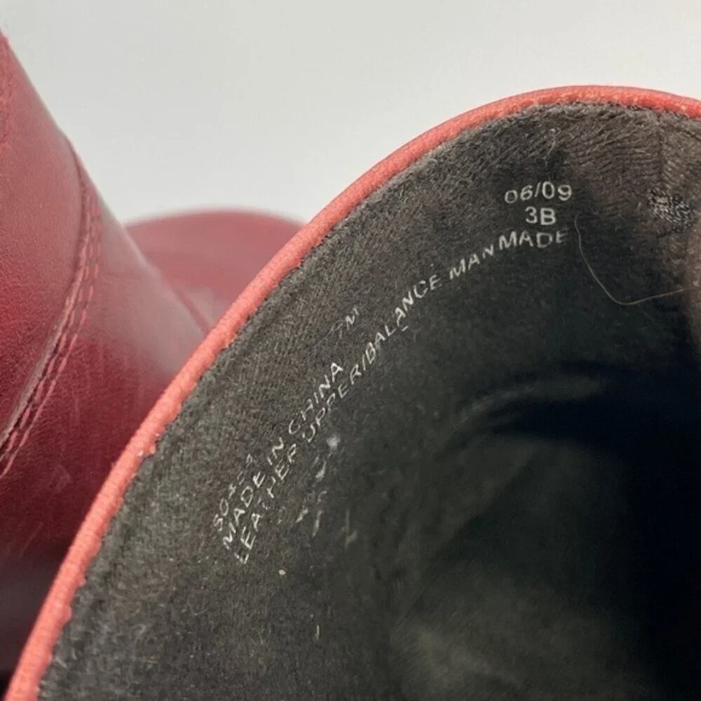 Clarks Leather Clogs Burgundy  Red SlipOn Comfort OrthoLite Footbed Women Size 7 - Picture 6 of 9